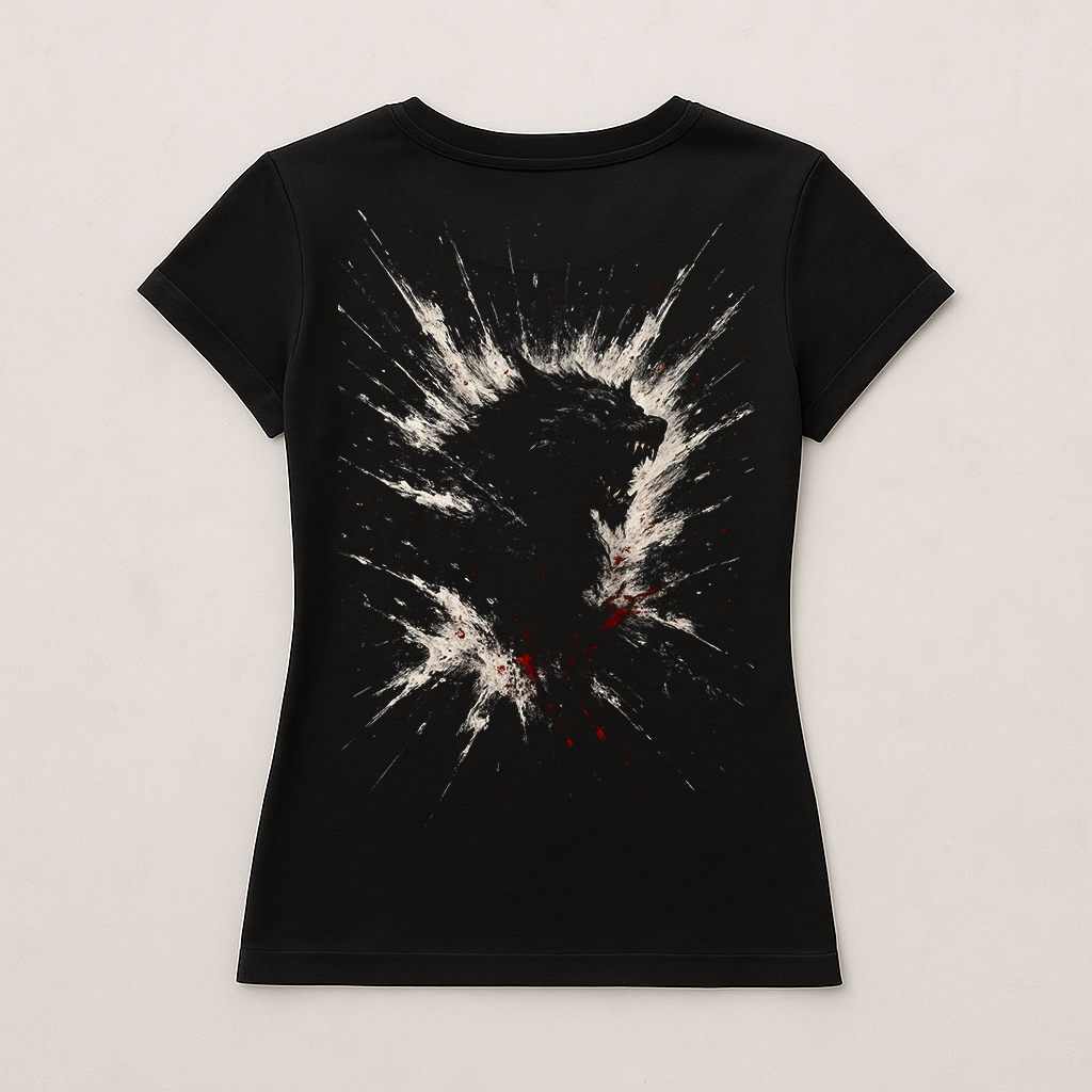 Camiseta - Licantropo em tinta - Imagem 2