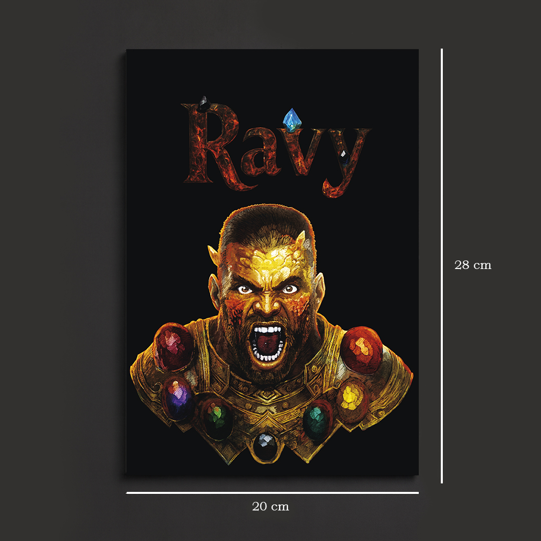 QUADRO - RAVY - MDF 20cm x 28cm