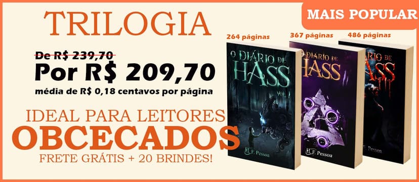 Trilogia - Ideal para leitores obcecados - O Diário de Hass